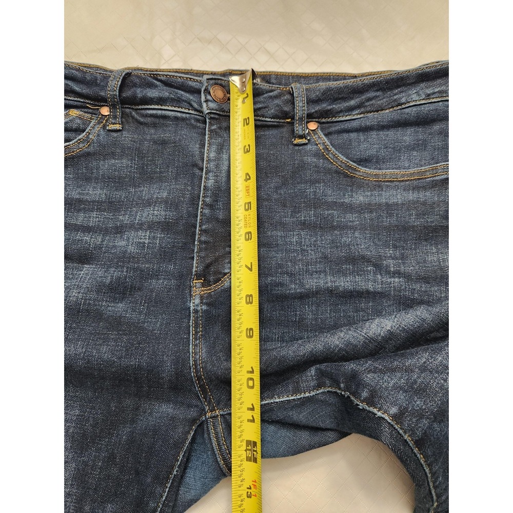 Judy Blue Jeans‎ Womens 15/32 Blue Skinny Fit High Rise Frayed Hem Stretch Denim - Picture 7 of 13